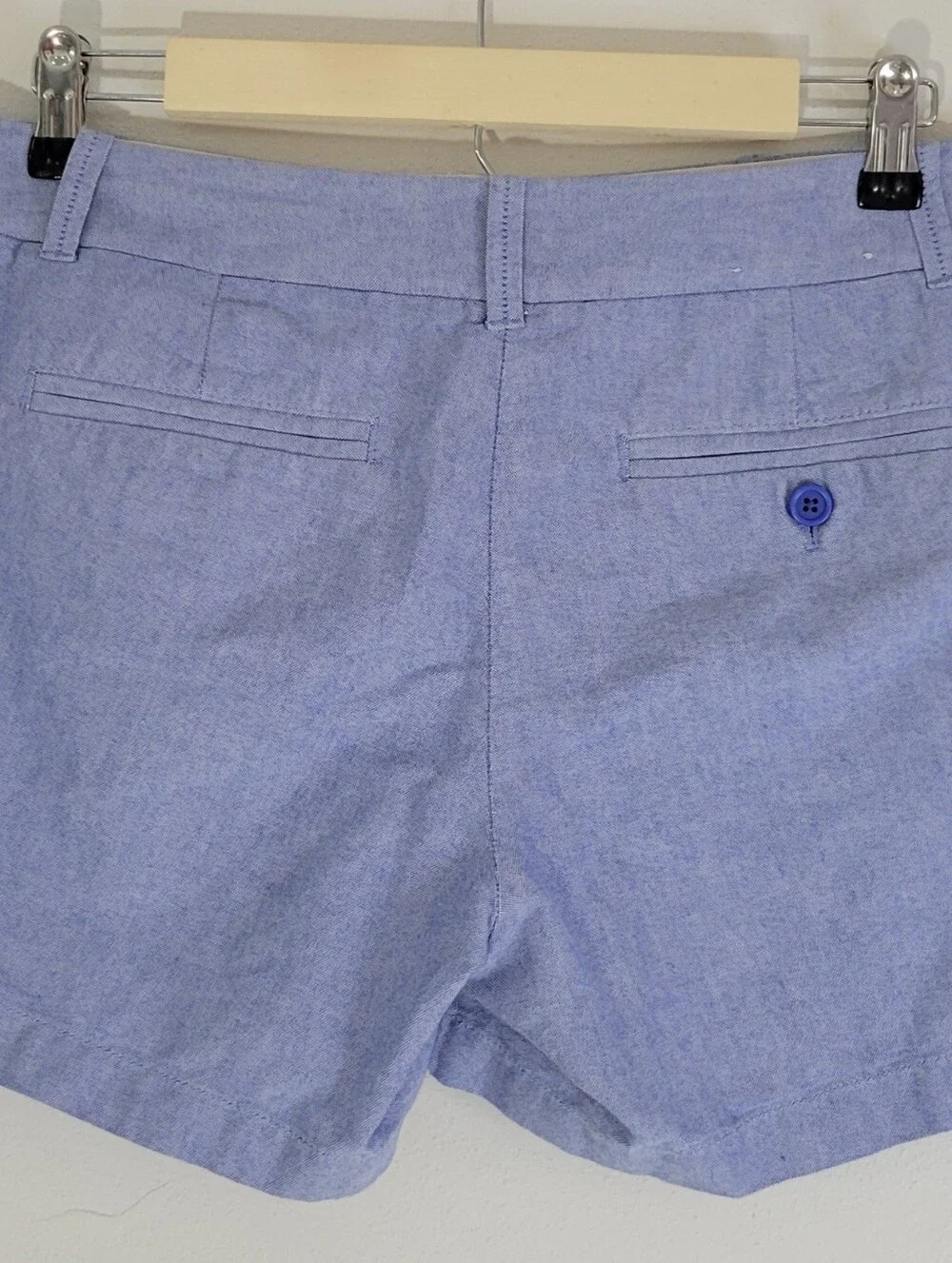 J. Crew Women Size 8 Light Blue Tailored Bermuda Shorts